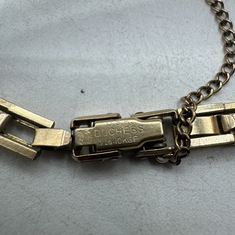 Benrus 1940-50s Vintage Unique 10K  Rolled Gold Bezel Womans Wrist Watch Working